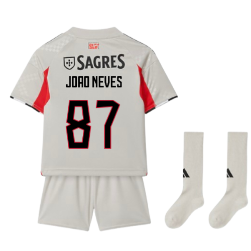 2025-2026 Benfica Away Mini Kit (Joao Neves 87)