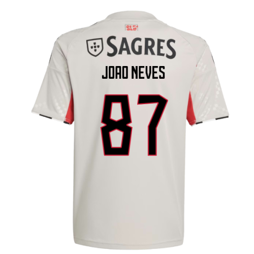 2025-2026 Benfica Away Youth Kit (Joao Neves 87)