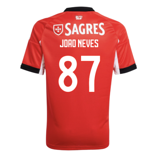 2025-2026 Benfica Home Shirt (Kids) (Joao Neves 87)
