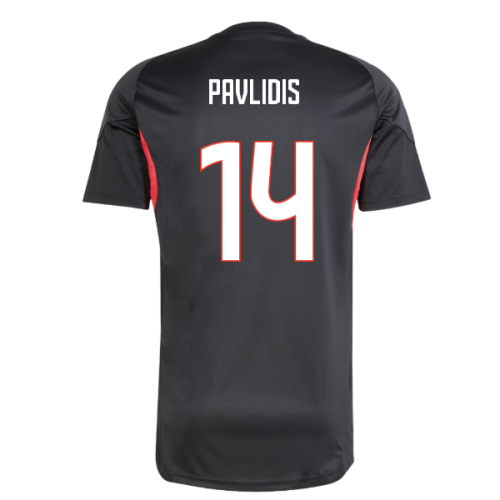 2025-2026 Benfica Training Jersey (Black) (Pavlidis 14)