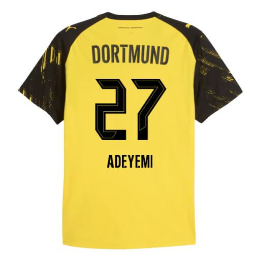 2025-2026 Borussia Dortmund Authentic Home Shirt (Adeyemi 27)