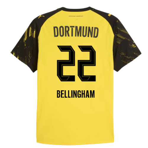 2025-2026 Borussia Dortmund Authentic Home Shirt (Bellingham 22)