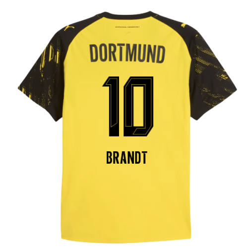 2025-2026 Borussia Dortmund Authentic Home Shirt (Brandt 10)