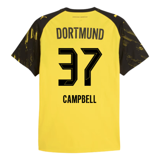 2025-2026 Borussia Dortmund Authentic Home Shirt (Campbell 37)