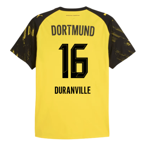 2025-2026 Borussia Dortmund Authentic Home Shirt (Duranville 16)