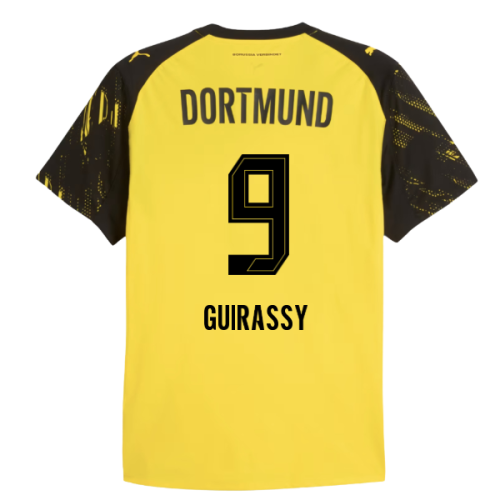 2025-2026 Borussia Dortmund Authentic Home Shirt (Guirassy 9)