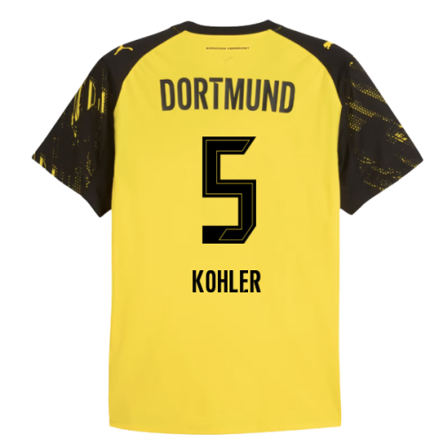2025-2026 Borussia Dortmund Authentic Home Shirt (Kohler 5)