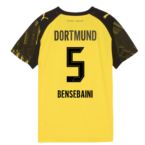 2025-2026 Borussia Dortmund Home Shirt (Kids) (Bensebaini 5)