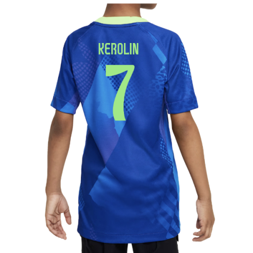 2025-2026 Brazil Womens Team Away Shirt (Kids) (Kerolin 7)