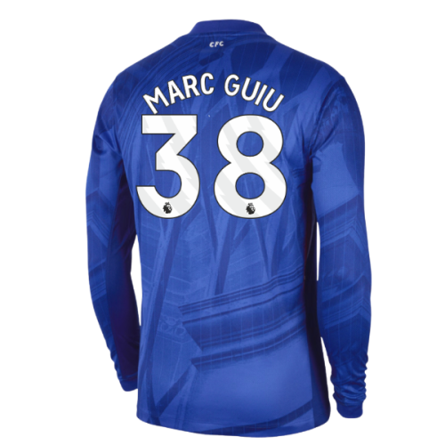 2025-2026 Chelsea Home Long Sleeve Shirt (Marc Guiu 38)