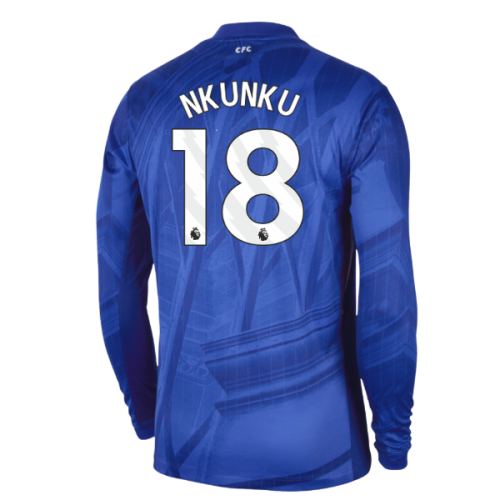 2025-2026 Chelsea Home Long Sleeve Shirt (Nkunku 18)