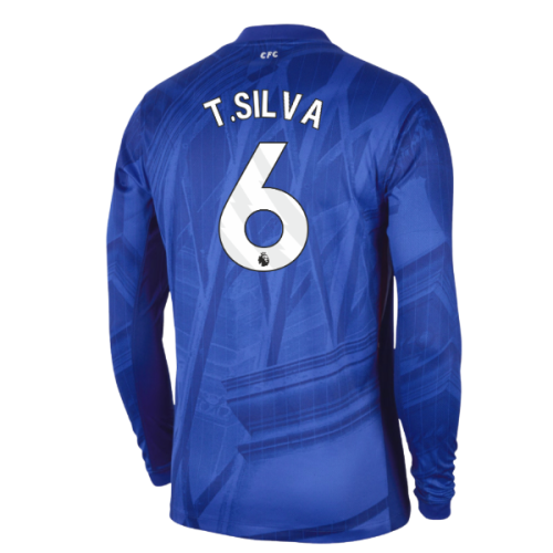 2025-2026 Chelsea Home Long Sleeve Shirt (T.Silva 6)