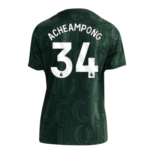 2025-2026 Chelsea Pre Match Shirt (Green) - Kids (Acheampong 34)
