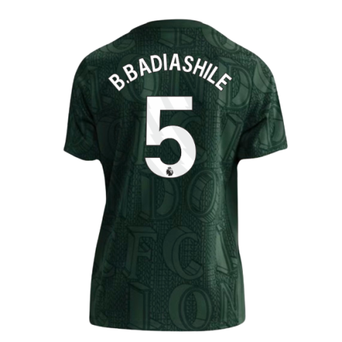 2025-2026 Chelsea Pre Match Shirt (Green) - Kids (B.Badiashile 5)