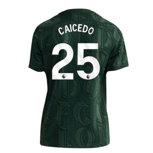 2025-2026 Chelsea Pre Match Shirt (Green) - Kids (Caicedo 25)