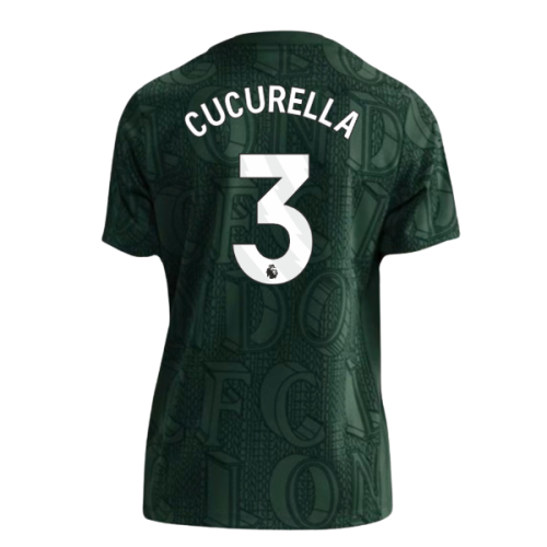 2025-2026 Chelsea Pre Match Shirt (Green) - Kids (Cucurella 3)