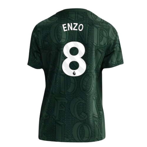 2025-2026 Chelsea Pre Match Shirt (Green) - Kids (Enzo 8)