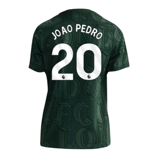 2025-2026 Chelsea Pre Match Shirt (Green) - Kids (Joao Pedro 20)