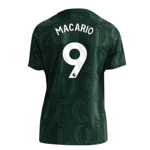 2025-2026 Chelsea Pre Match Shirt (Green) - Kids (Macario 9)