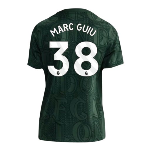 2025-2026 Chelsea Pre Match Shirt (Green) - Kids (Marc Guiu 38)