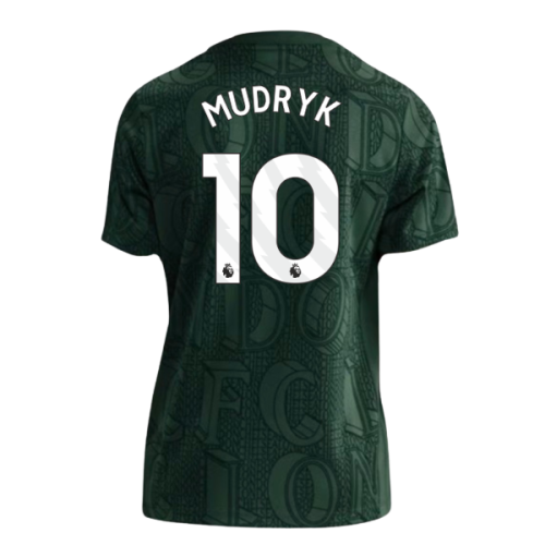 2025-2026 Chelsea Pre Match Shirt (Green) - Kids (Mudryk 10)