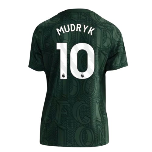 2025-2026 Chelsea Pre Match Shirt (Green) - Kids (Mudryk 10)