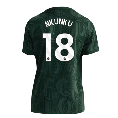 2025-2026 Chelsea Pre Match Shirt (Green) - Kids (Nkunku 18)