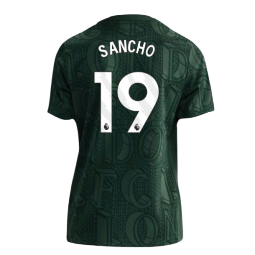 2025-2026 Chelsea Pre Match Shirt (Green) - Kids (Sancho 19)
