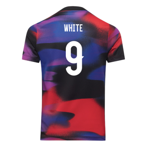 2025-2026 England WEC Academy Pro Pre Match Shirt (Kids) (WHITE 9)