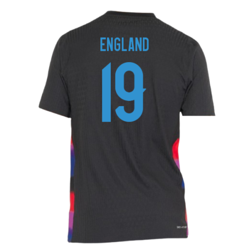 2025-2026 England WEC Authentic Away Shirt (Black) - Mens (ENGLAND 19)