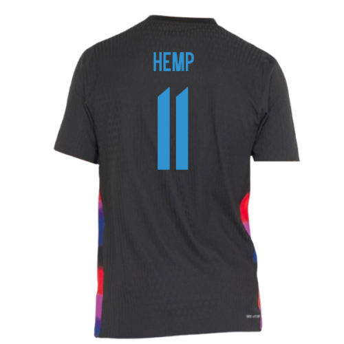 2025-2026 England WEC Authentic Away Shirt (Black) - Mens (HEMP 11)