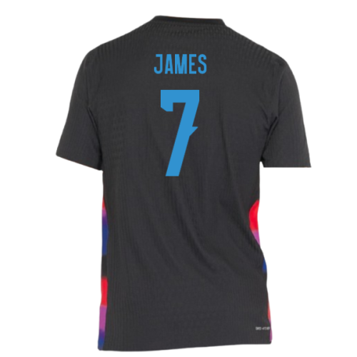 2025-2026 England WEC Authentic Away Shirt (Black) - Mens (JAMES 7)