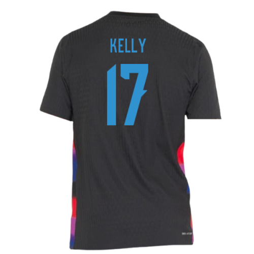 2025-2026 England WEC Authentic Away Shirt (Black) - Mens (KELLY 17)