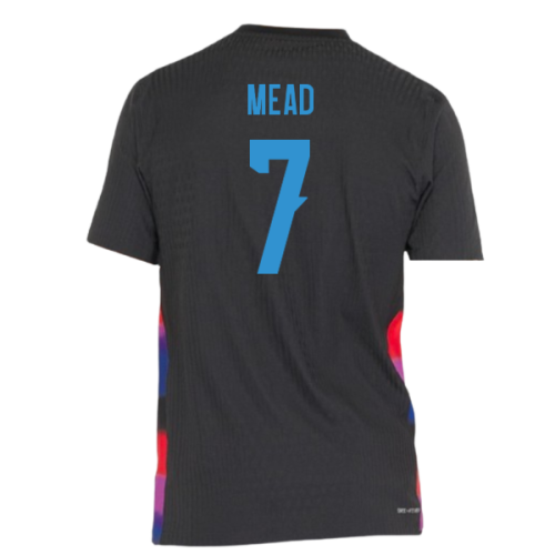 2025-2026 England WEC Authentic Away Shirt (Black) - Mens (MEAD 7)