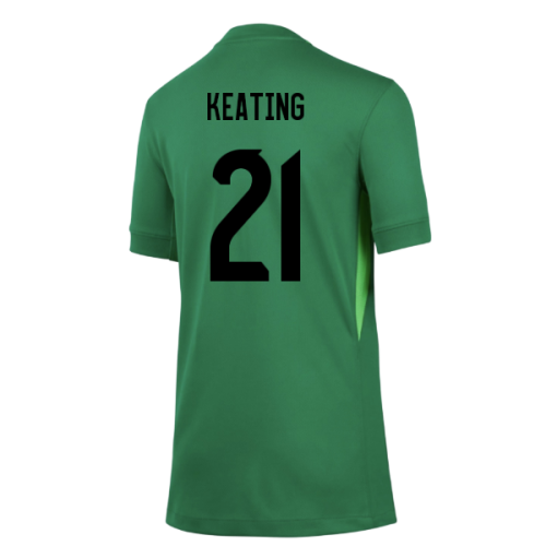 2025-2026 England WEC Goalkeeper Shirt (Green) - Kids (Keating 21)