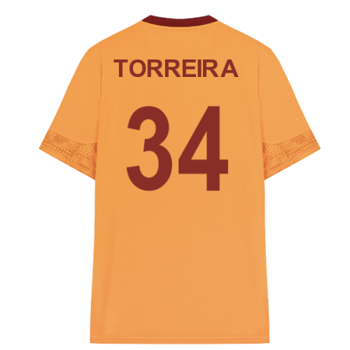 2025-2026 Galatasaray Training Jersey (Orange) (Torreira 34)
