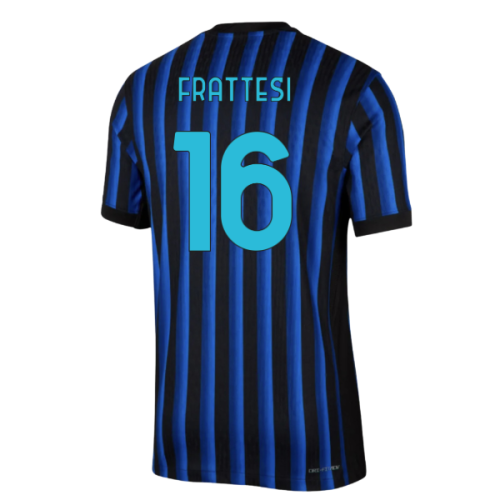 2025-2026 Inter Milan Home Authentic Dri-Fit ADV Shirt (Frattesi 16)