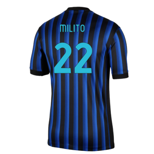 2025-2026 Inter Milan Home Shirt (Milito 22)