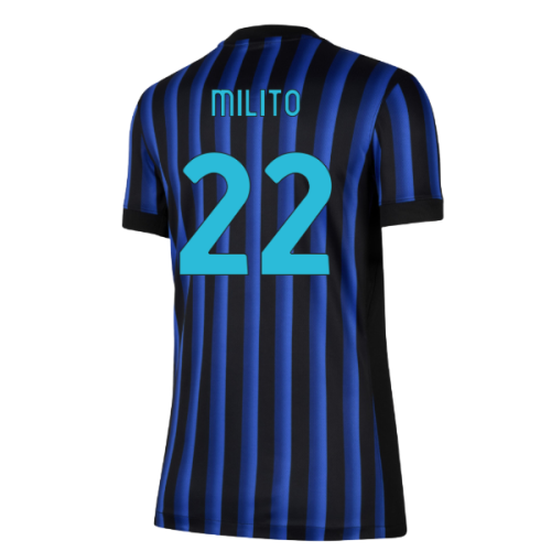 2025-2026 Inter Milan Home Shirt (Womens) (Milito 22)