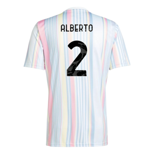 2025-2026 Juventus Pre-Match Shirt (White) (Alberto 2)