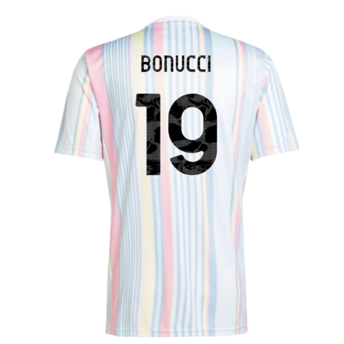 2025-2026 Juventus Pre-Match Shirt (White) (Bonucci 19)