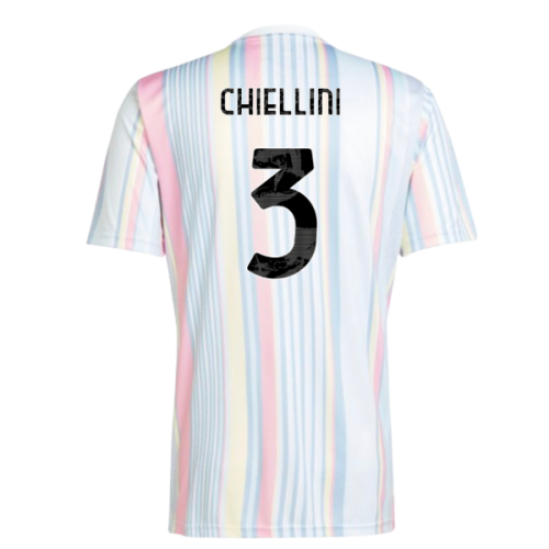 2025-2026 Juventus Pre-Match Shirt (White) (Chiellini 3)