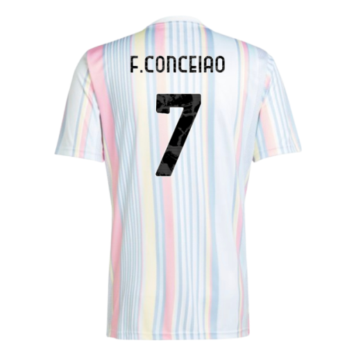 2025-2026 Juventus Pre-Match Shirt (White) (F.Conceiao 7)