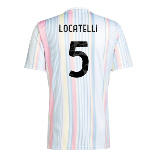 2025-2026 Juventus Pre-Match Shirt (White) (Locatelli 5)