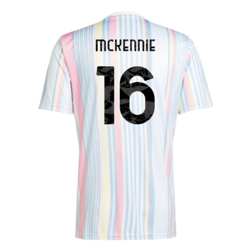 2025-2026 Juventus Pre-Match Shirt (White) (McKennie 16)