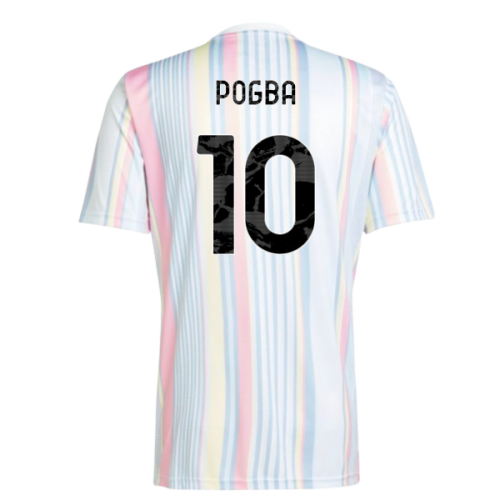 2025-2026 Juventus Pre-Match Shirt (White) (Pogba 10)