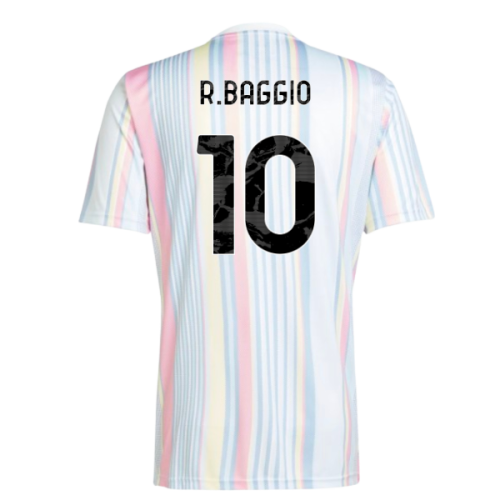 2025-2026 Juventus Pre-Match Shirt (White) (R.Baggio 10)