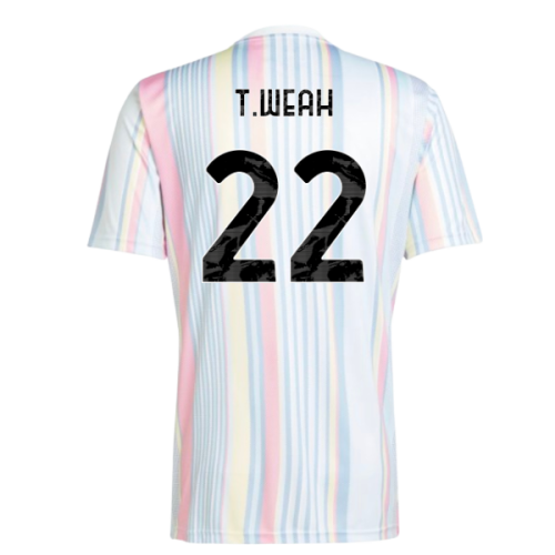 2025-2026 Juventus Pre-Match Shirt (White) (T.Weah 22)