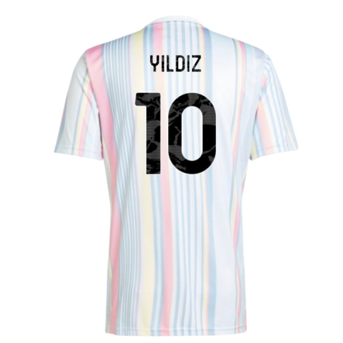 2025-2026 Juventus Pre-Match Shirt (White) (Yildiz 10)