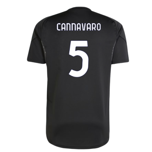 2025-2026 Juventus Training Shirt (Black) (Cannavaro 5)